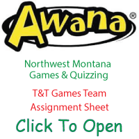 T&T Games Team Assignment Sheet